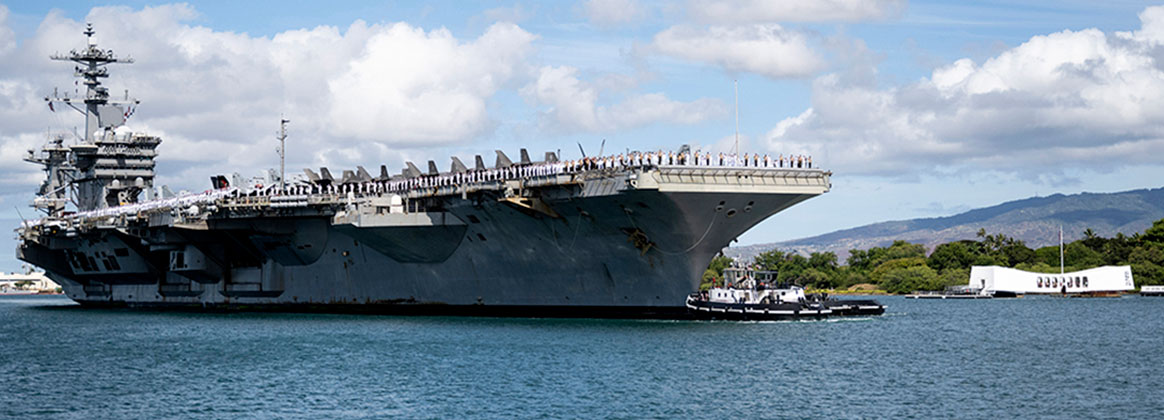 PEARL HARBOR (June 28, 2022) – Nimitz-class aircraft carrier USS Abraham Lincoln (CVN 72) arrives at Joint Base Pearl Harbor-Hickam to participate in the Rim of the Pacific (RIMPAC) 2022, June 28. Twenty-six nations, 38 ships, four submarines, more than 170 aircraft and 25,000 personnel are participating in RIMPAC from June 29 to Aug. 4 in and around the Hawaiian Islands and Southern California. The world’s largest international maritime exercise, RIMPAC provides a unique training opportunity while fostering and sustaining cooperative relationships among participants critical to ensuring the safety of sea lanes and security on the world’s oceans.